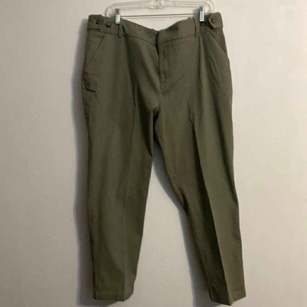 Ava & Viv Green straight leg pants, size 18W